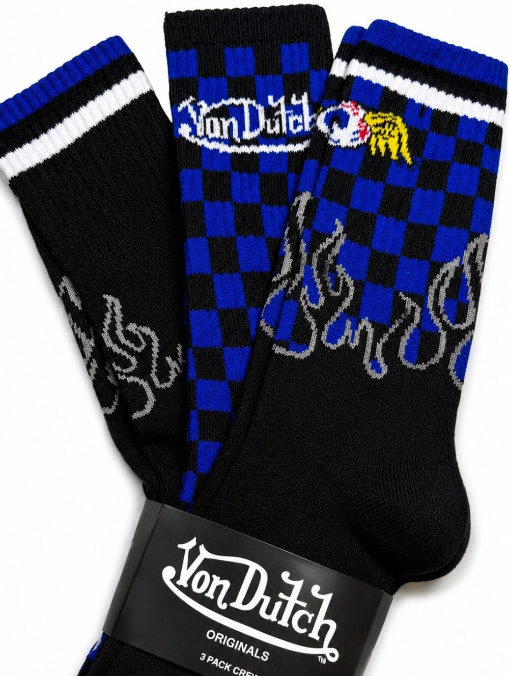 Von Dutch Originals 3-pack Crew Socks NEW
